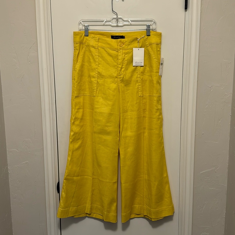 Anthropologie Level 99 Yellow Culottes (Wideleg Capris Pants)